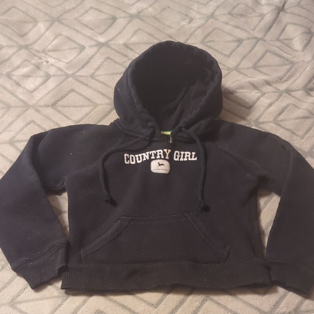 Country Girl" brand hoodie, and some variations are licensed John Deere